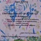 (2023) Littérature française du Moyen Âge et de la Renaissance. Cahier de travail pour le cours et le séminaire, destiné aux étudiants de la spécialisation Anglais-Français, première année – deuxième semestre